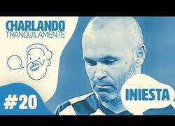 Enlace a Ibai charla tranquilamente con Andrés Iniesta