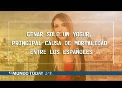 Enlace a Cenar solo un yogur, principal causa de muerte en España