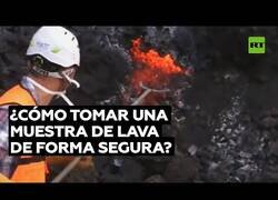 Enlace a Así se toma una muestra de lava de forma segura