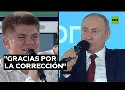 Enlace a El joven que se atrevió a corregir a Putin