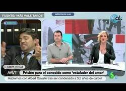 Enlace a Albert Cavallé, 'el estafador del amor', la lía en televisión