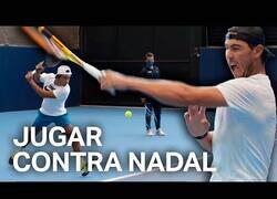 Enlace a Joven promesa del tenis se enfrenta a Rafa Nadal