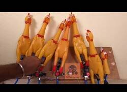 Enlace a 'Bella Ciao' de La Casa de Papel interpretada por pollos de goma