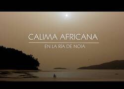 Enlace a Así se vio, a vista de dron, la calima en una ría gallega