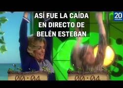 Enlace a Belén Esteban se rompe la tibia y el peroné en directo