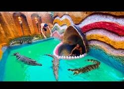 Enlace a Construyendo una piscina para cocodrilos de la nada
