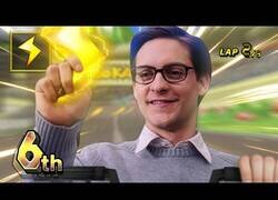 Enlace a Si Spiderman jugara al Mario Kart