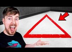 Enlace a Mr. Beast paga todo lo que la gente pueda meter en este triángulo