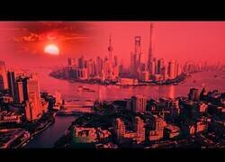 Enlace a Extraño fenómeno deja el cielo de Zhejiang (China) completamente rojo