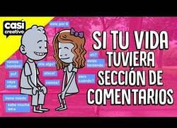 Enlace a Si tu vida tuviera sección de comentarios