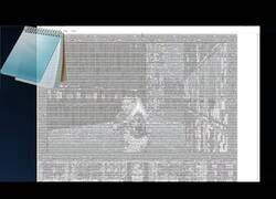 Enlace a Un programador consigue jugar al DOOM en un bloc de notas