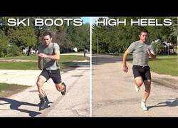 Enlace a Corriendo con diferente tipo de calzado