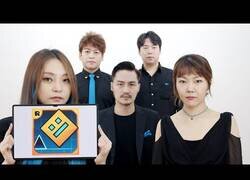 Enlace a La música de Geometry Dash interpretada acapella