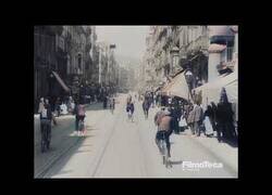 Enlace a Imágenes a color del Tranvia de Barcelona en 1909