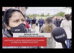 Enlace a Mujer que fue inmigrante ilegal apoya a VOX a que expulsen a inmigrantes ilegales