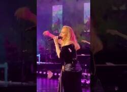 Enlace a Adele desaparece del escenario para finalizar una de sus actuaciones