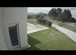 Enlace a Dos Ferraris chocan y acaban dentro de una propiedad