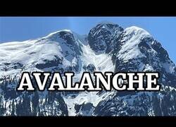 Enlace a Imágenes captadas por un dron sobrevolando una avalancha