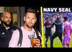 Enlace a El nuevo guardaespaldas de Messi que no le quita el ojo de encima