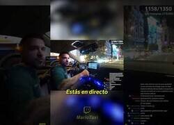 Enlace a Taxista que retransmitía en directo es adelantado y le roban un cliente