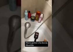 Enlace a Harry Potter y la ducha filosofal