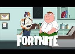 Enlace a Peter Griffin aterriza en Fortnite