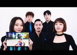 Enlace a La banda sonora del centro comercial de Mario Kart acapella