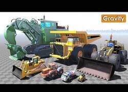 Enlace a Comparación 3D del tamaño de diferentes máquinas de construcción