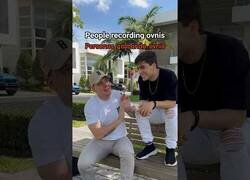 Enlace a Personas grabando OVNIS