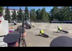 Enlace a Agente sale herido tras un fallo en una exhibición de la policía rusa