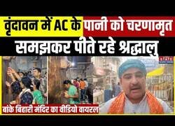 Enlace a Devotos hacen cola para beber agua bendita y resultó ser la condensación del aire acondicionado del templo