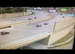 Enlace a Ciervos suicidas saltan sobre la carretera de un puente