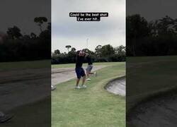 Enlace a El mejor golpe de golf que verás nunca
