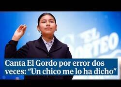 Enlace a Una niña canta El Gordo de la lotería por error