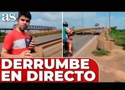 Enlace a Se derrumba un puente en Brasil mientras un concejal lo grababa en directo