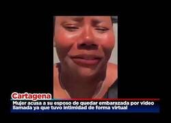 Enlace a Mujer asegura que quedó embarazada por videollamada