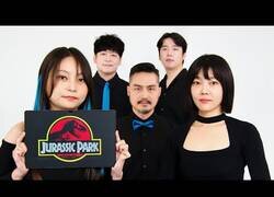 Enlace a El tema de Jurassic Park a capella