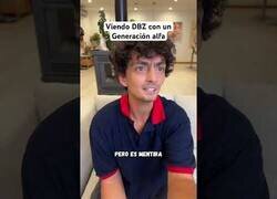 Enlace a Viendo Dragon Ball con un Generación Alfa
