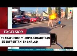 Enlace a Cuando una batalla entre Pokémon tipo agua y tipo fuego interrumpe el tráfico