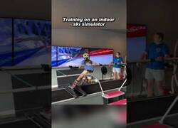 Enlace a Así es un simulador de esquí