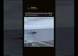 Enlace a Así consiguen detener a un avión de combate de 240 km/h a cero en dos segundos