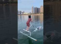 Enlace a En China han desarrollado un prototipo de bicicleta acuática