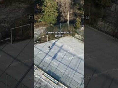 Por fin un niño sin un móvil