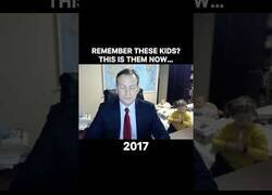 Enlace a Así están los niños de Robert Kelly 7 años después de su momentazo viral