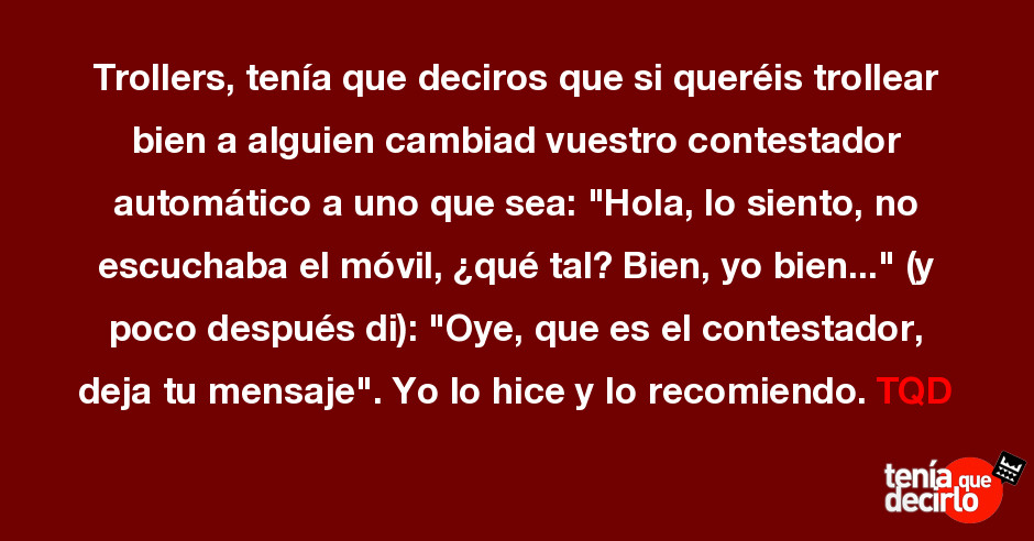 Dejar un mensaje en el online contestador