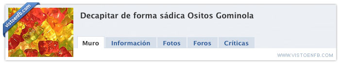 chucherías,ositos,gominola,chuches,decapitar,sádico,guillotina