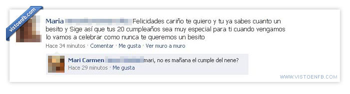 cumpleaños,fail,marujear,madre,hijo,marujas,despiste