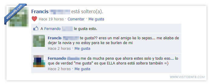 amistad,ruptura,soltería,buitre,aprovechado