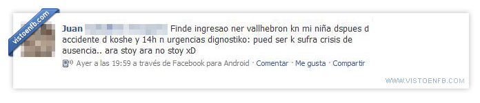accidente,crisis,ortografía,ignorancia