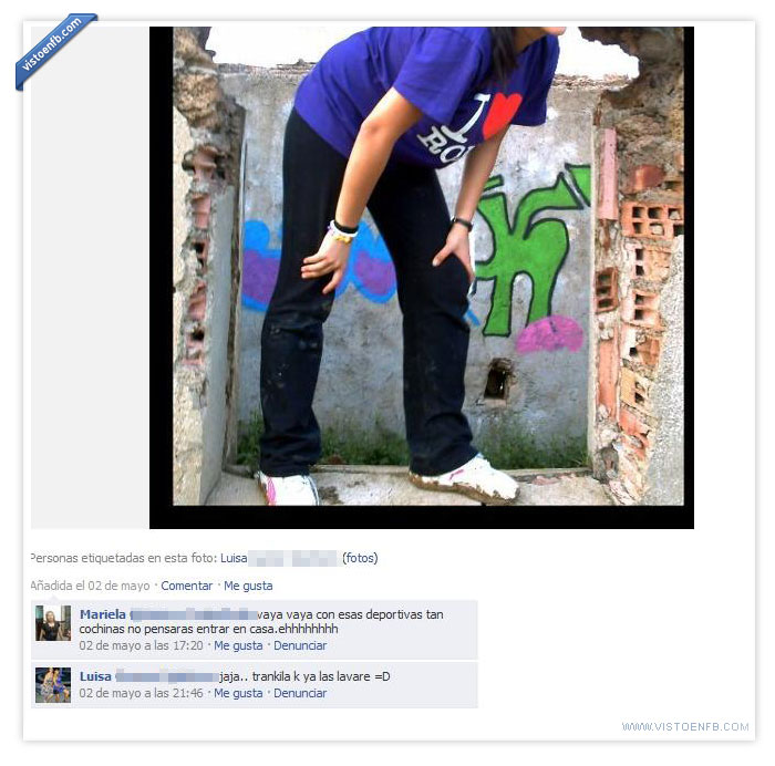 zapatillas,madre,limpieza,hija,facebook